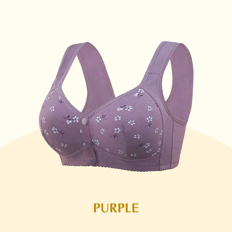 New Anti Sagging Front Open Cooling Cotton Bra
